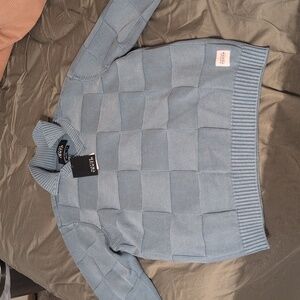 Native Youth Weave Pattern Sweater